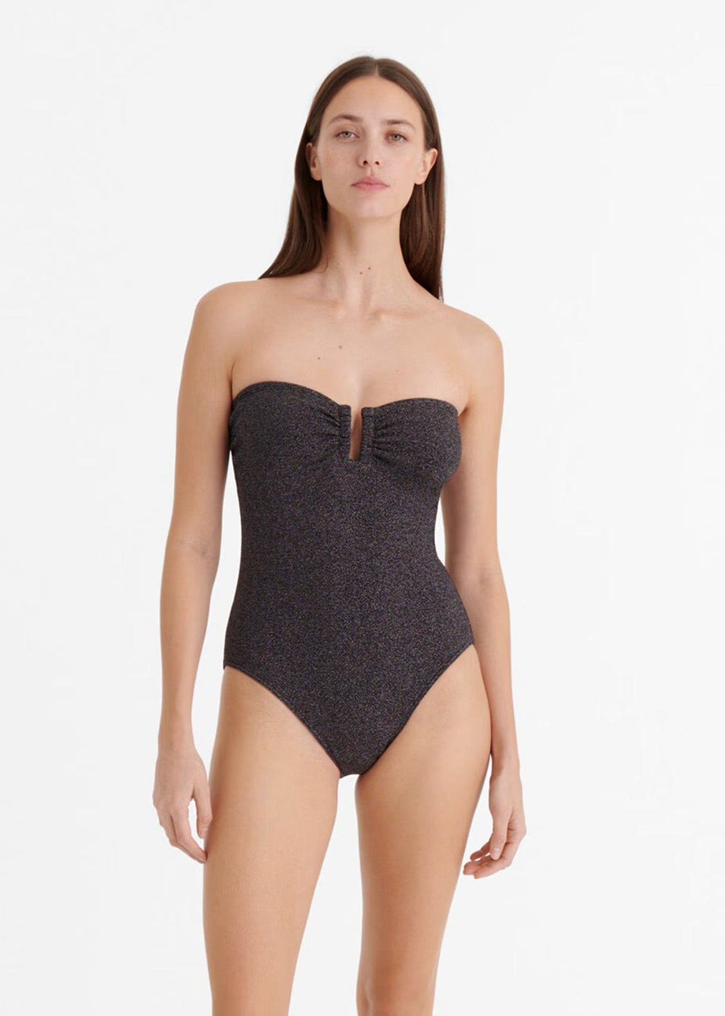 Load image into Gallery viewer, Scintillant Bustier One Piece Noir
