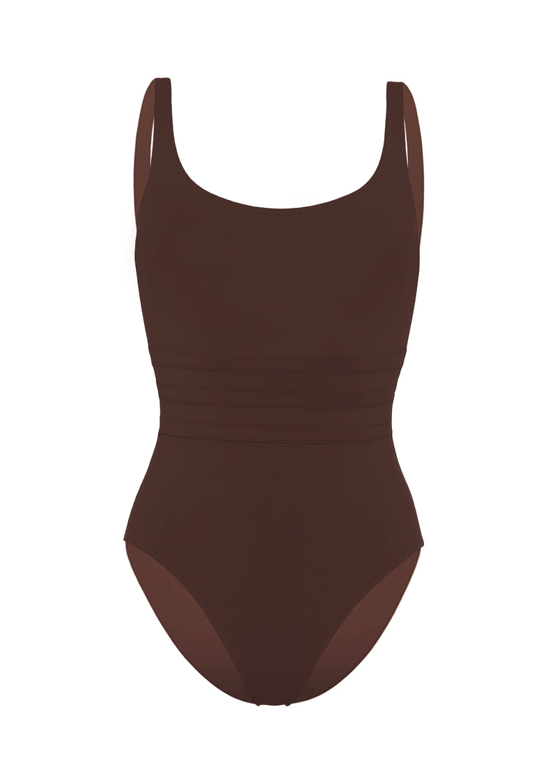 Asia Tank One Piece Brown