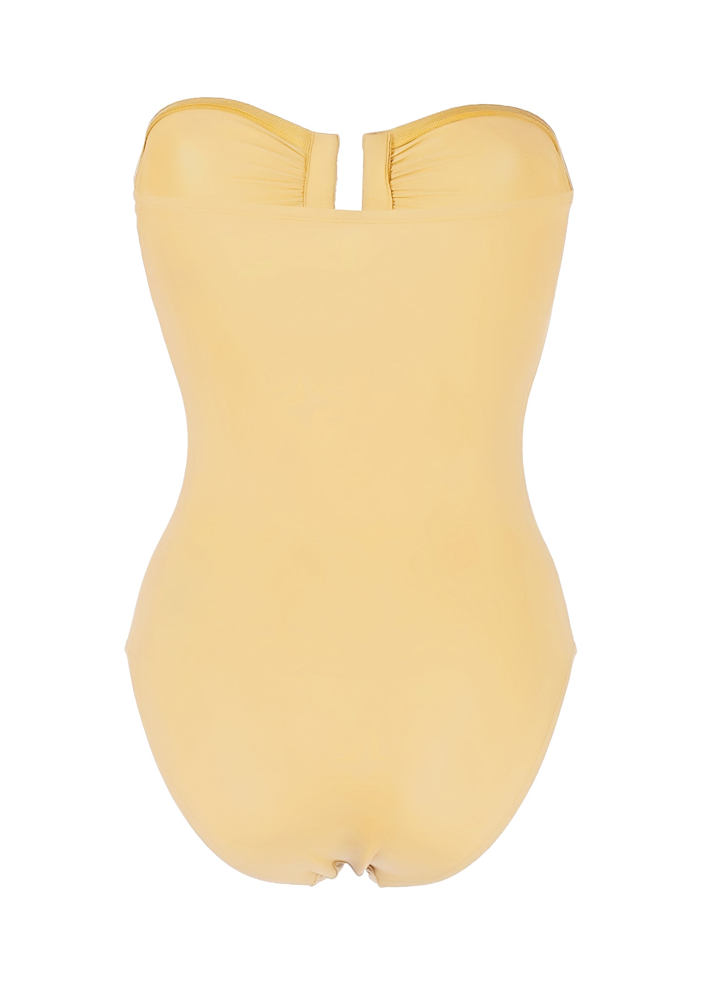 Load image into Gallery viewer, Bandeau One Piece Swimsuit in Yellow - One Piece
