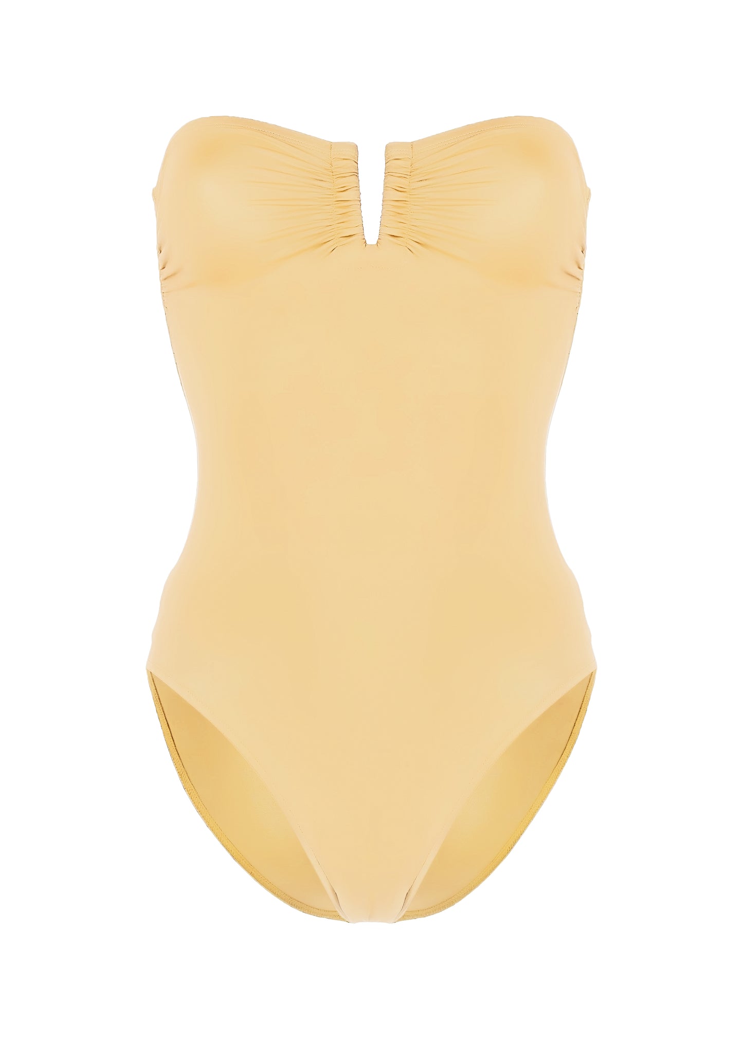 Load image into Gallery viewer, Bandeau One Piece Swimsuit in Yellow - One Piece
