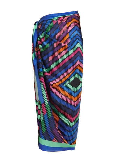 Crystal Short Sarong Imprime Arc En Ciel - ONE SIZE - Sarong