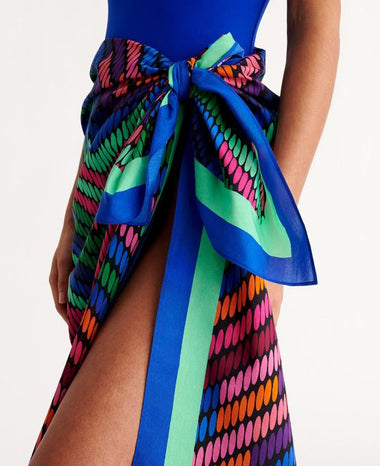 Crystal Short Sarong Imprime Arc En Ciel - ONE SIZE - Sarong