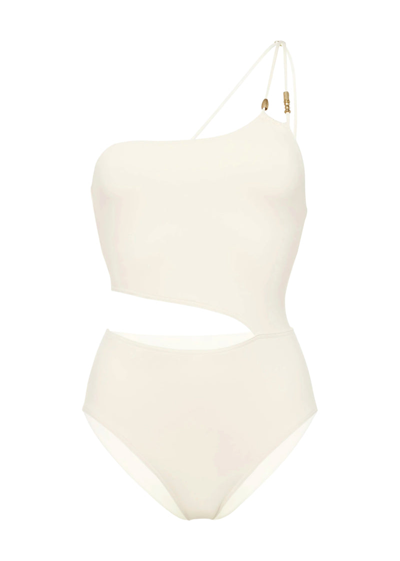 Ecume One Shoulder Sable Fin