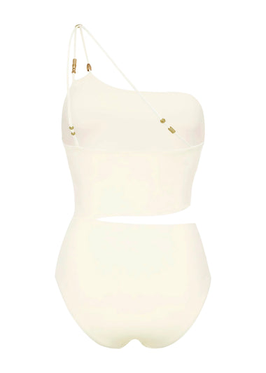 Ecume One Shoulder Sable Fin