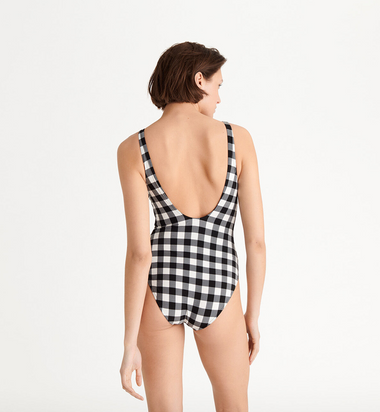 Funny One Piece Swimsuit Noir Blanc - One Piece