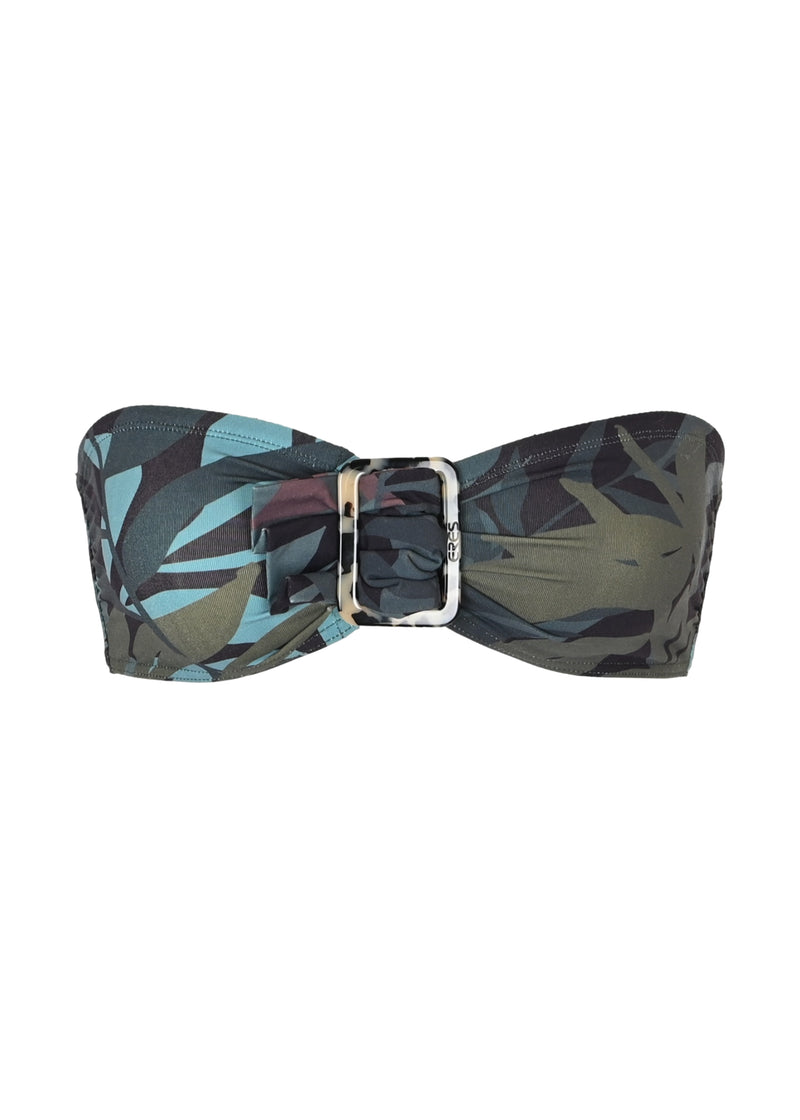 Bikini Top Bandeau in Terre Print