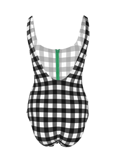 Funny One Piece Swimsuit Noir Blanc - One Piece