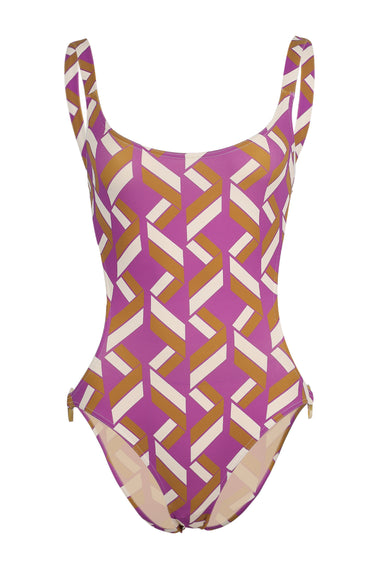 Glam Sophistique Imprime Swim Purple