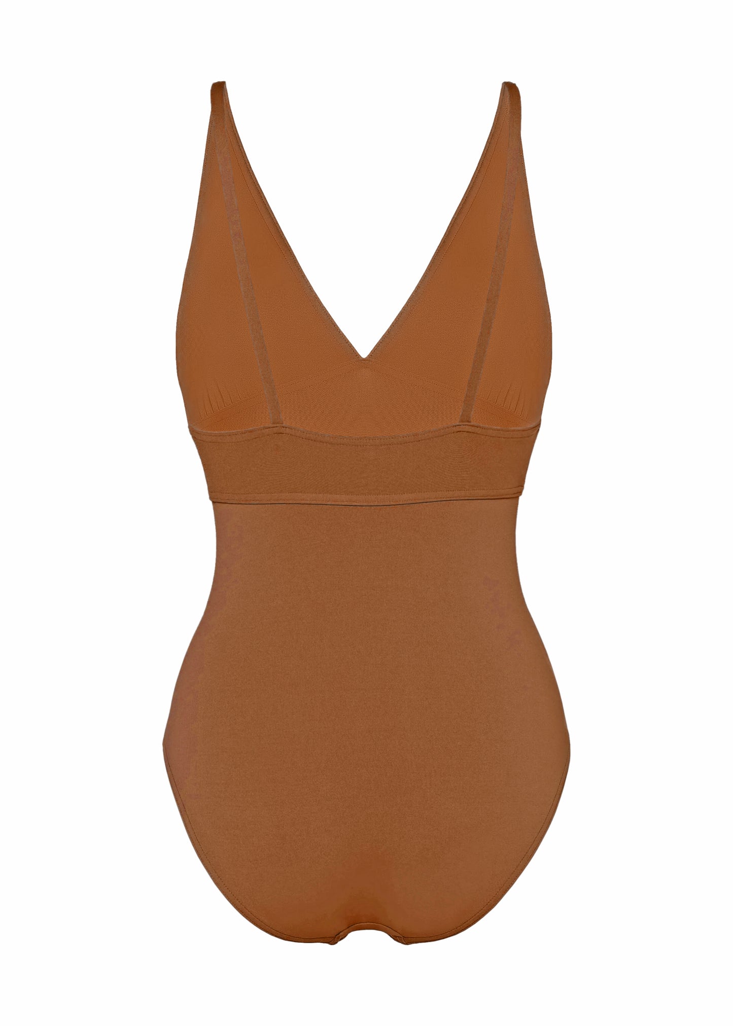 Load image into Gallery viewer, Larcin Triangle One Piece Swimsuit Caramelo - One Piece
