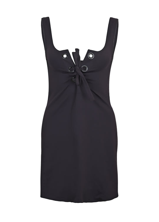 Womens Short Dress in Brown - Dress