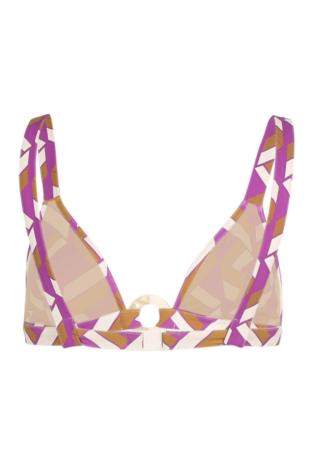 Load image into Gallery viewer, Must Triangle Top Imprime Swim Purple
