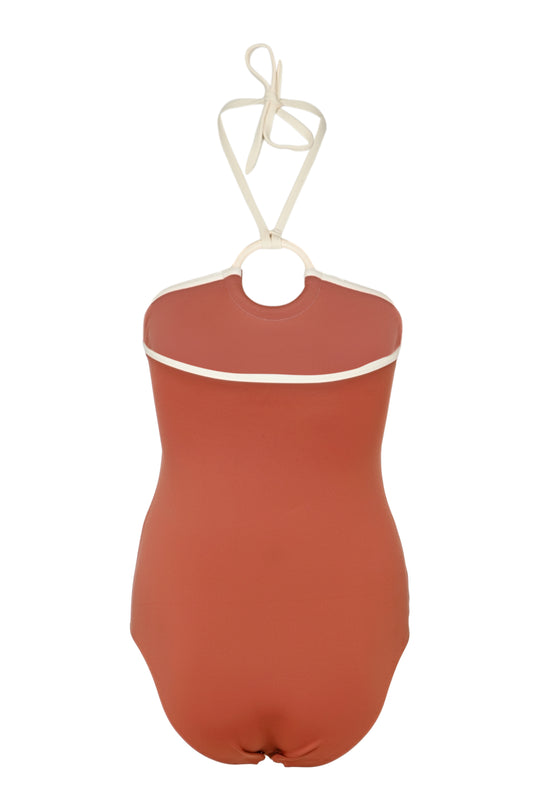 Load image into Gallery viewer, Nora Bustier One Piece Dattier/Percale - One Piece
