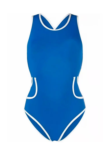 Womens Blue/White One Piece - One Piece