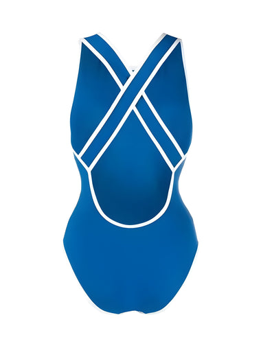 Womens Blue/White One Piece - One Piece