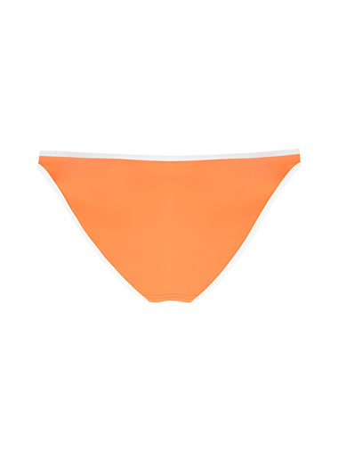 Womens Bikini Bottoms in Orange/White - Bikini Bottom