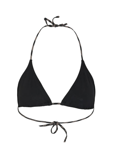 Halter Top Bikini in Black/Gold - Bikini Top