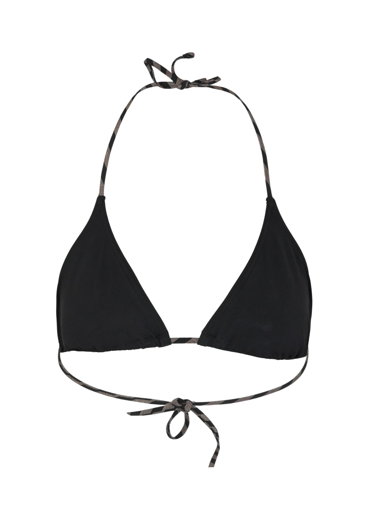 Load image into Gallery viewer, Halter Top Bikini in Black/Gold - Bikini Top
