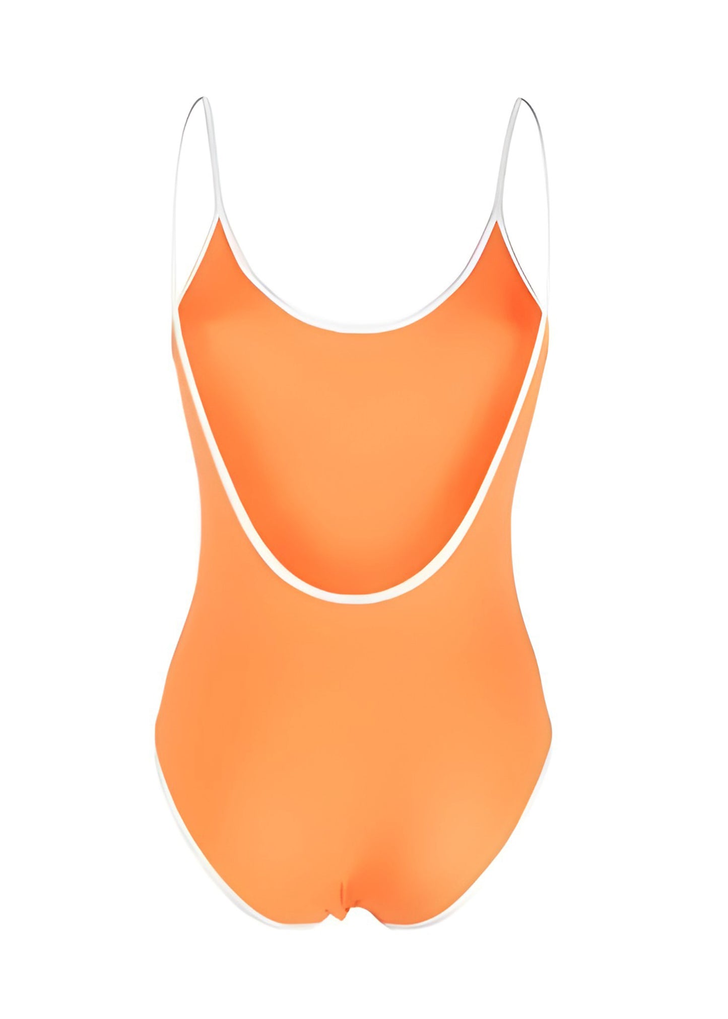 Load image into Gallery viewer, Womens Scoop Back Swimsuit in Orange - One Piece
