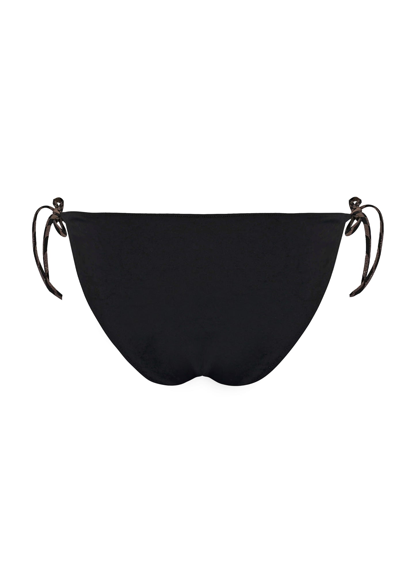 Load image into Gallery viewer, Adjustable Side Tie Bikini Bottoms in Black/Gold - Bikini Bottom

