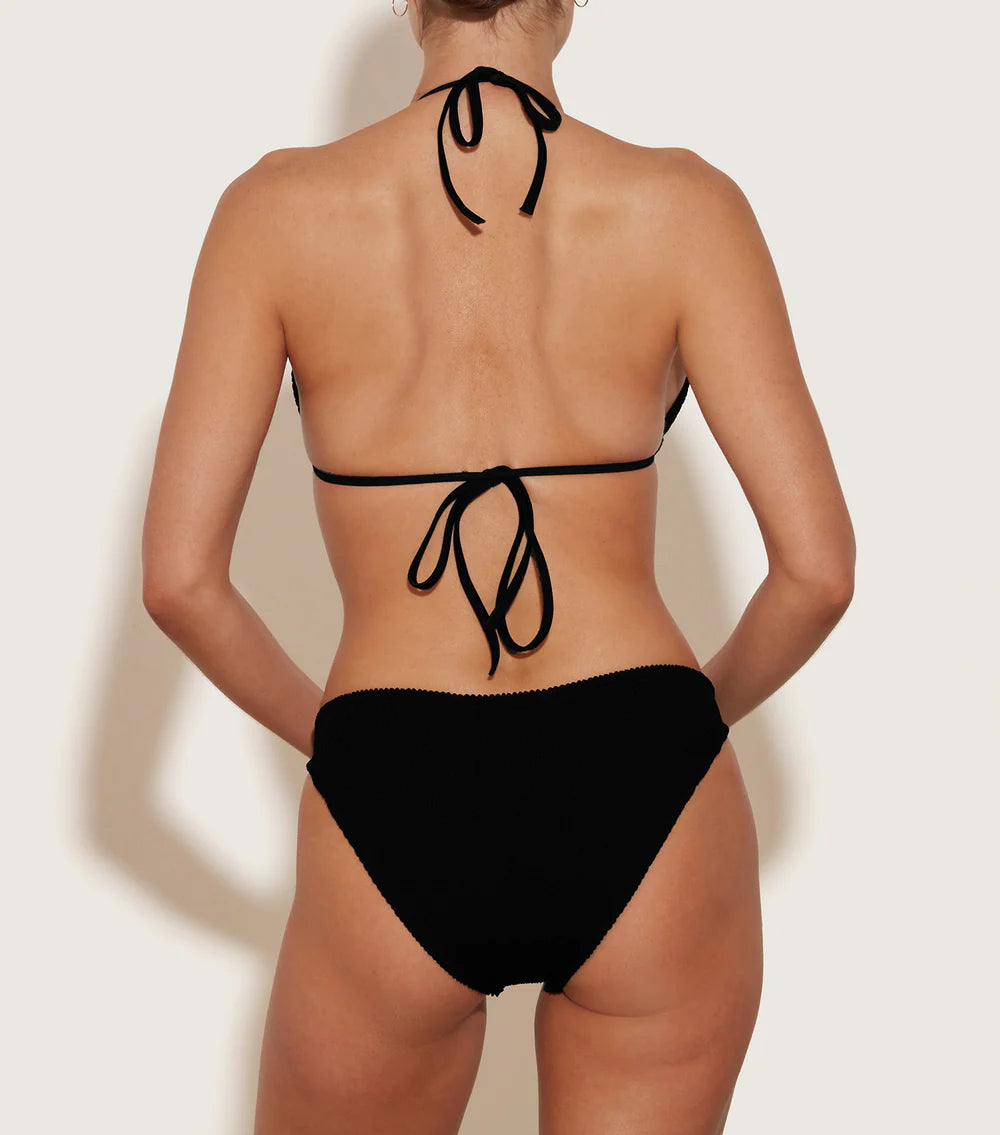 Load image into Gallery viewer, Eva Bikini Metallic Black - ONE SIZE - Bikini
