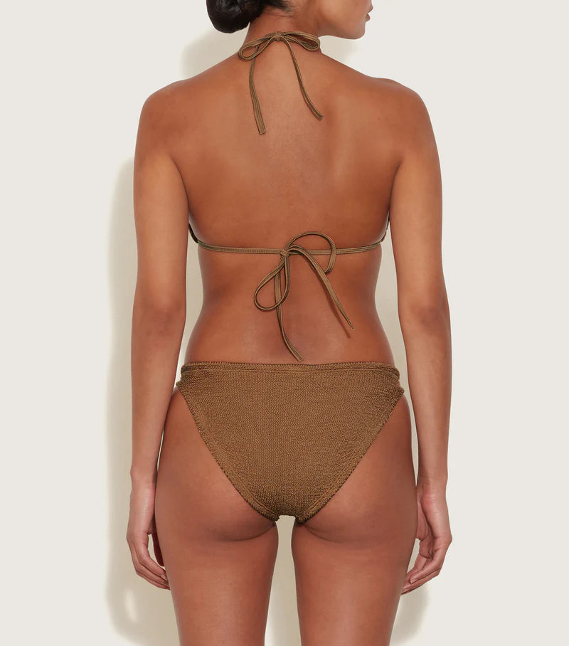 Load image into Gallery viewer, Eva Bikini Metallic Cocoa - ONE SIZE - Bikini
