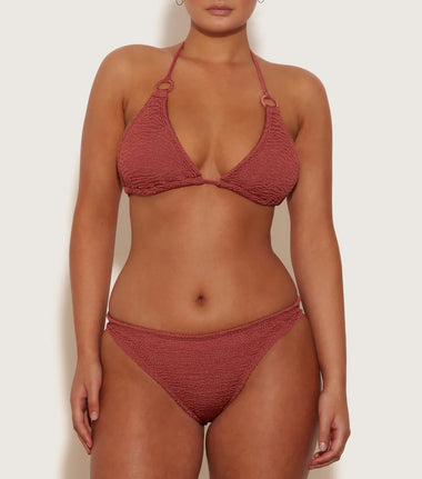 Eva Bikini Metallic Rosewood - ONE SIZE - Bikini