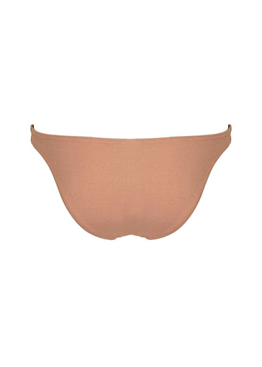Everlee Metallic Skinny Bottom Rose - Bikini Bottom