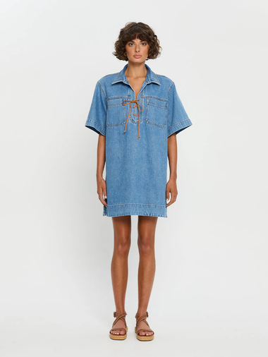 Evie Denim Dress - Dress