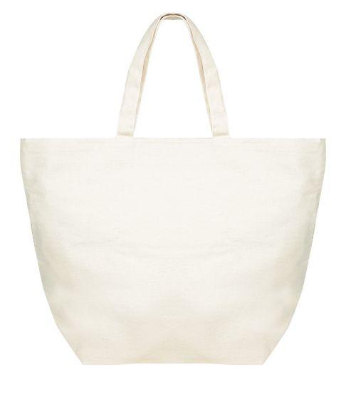 Load image into Gallery viewer, Fabric Tote Bag Off White/Purple - Bag
