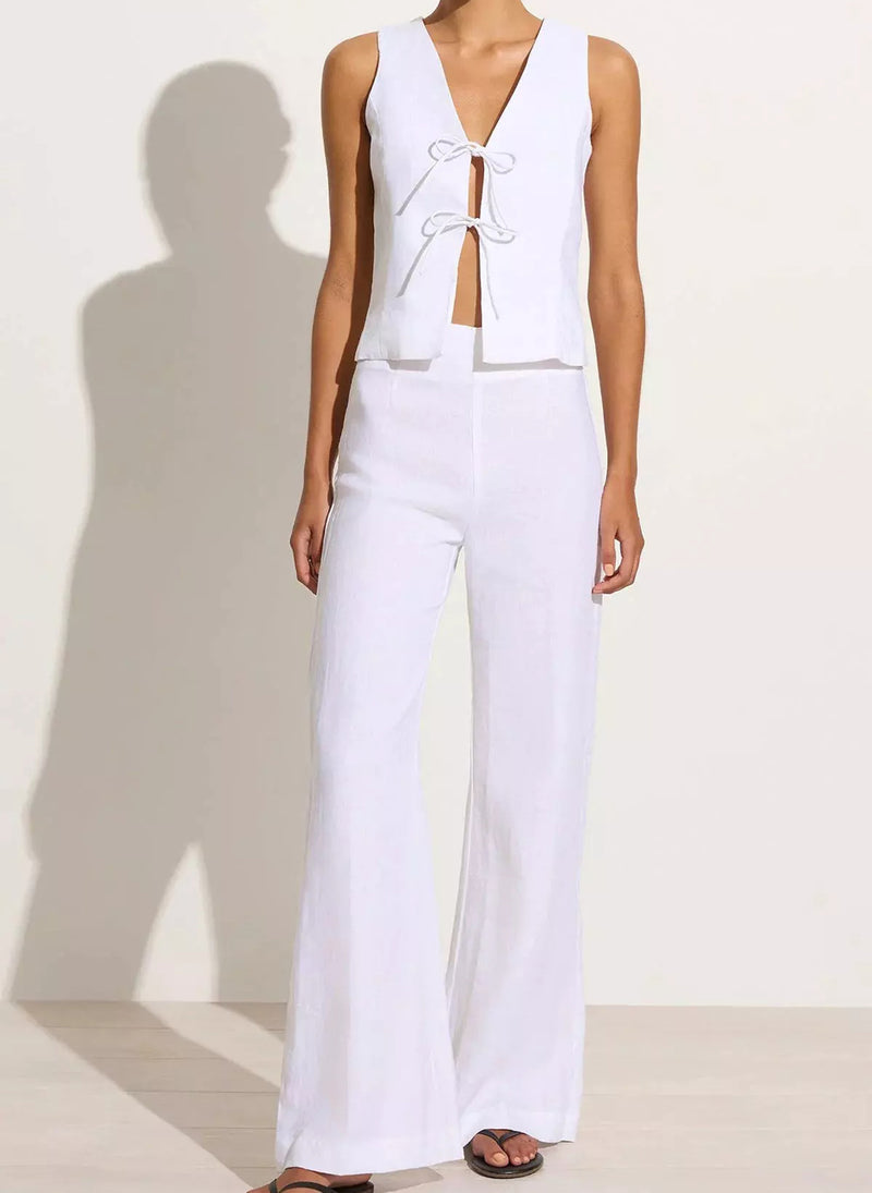 La Plage De Mau Pants White