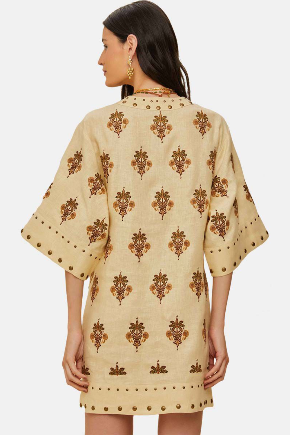Load image into Gallery viewer, Coconut Tree Tapestry Tunic Mini Dress
