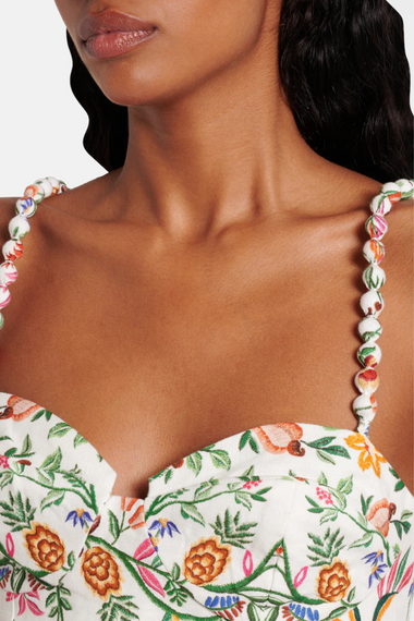 Delicate Forest Off-White Romper