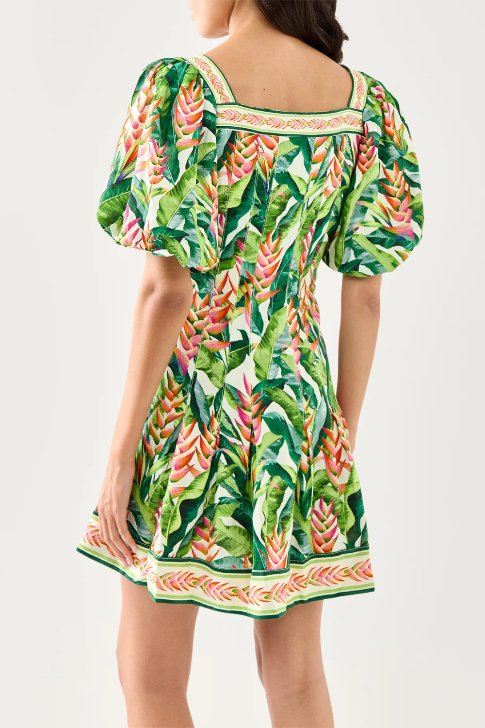 Load image into Gallery viewer, Heli Leaves Pearl Mini Dress
