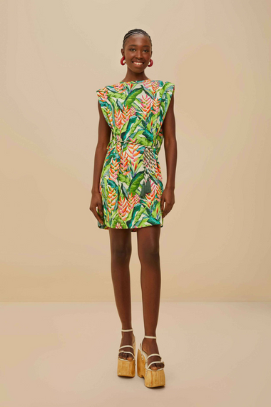 Heli Leaves Pearl T-Shirt Jersey Mini Dress