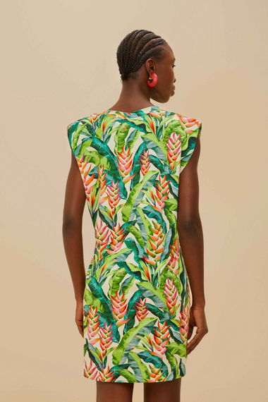 Heli Leaves Pearl T-Shirt Jersey Mini Dress