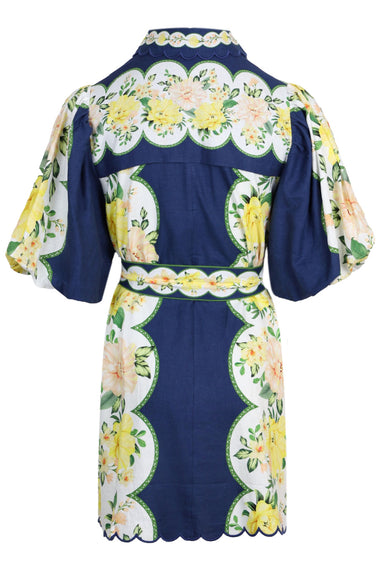 Amazon Garden Cream Mini Dress