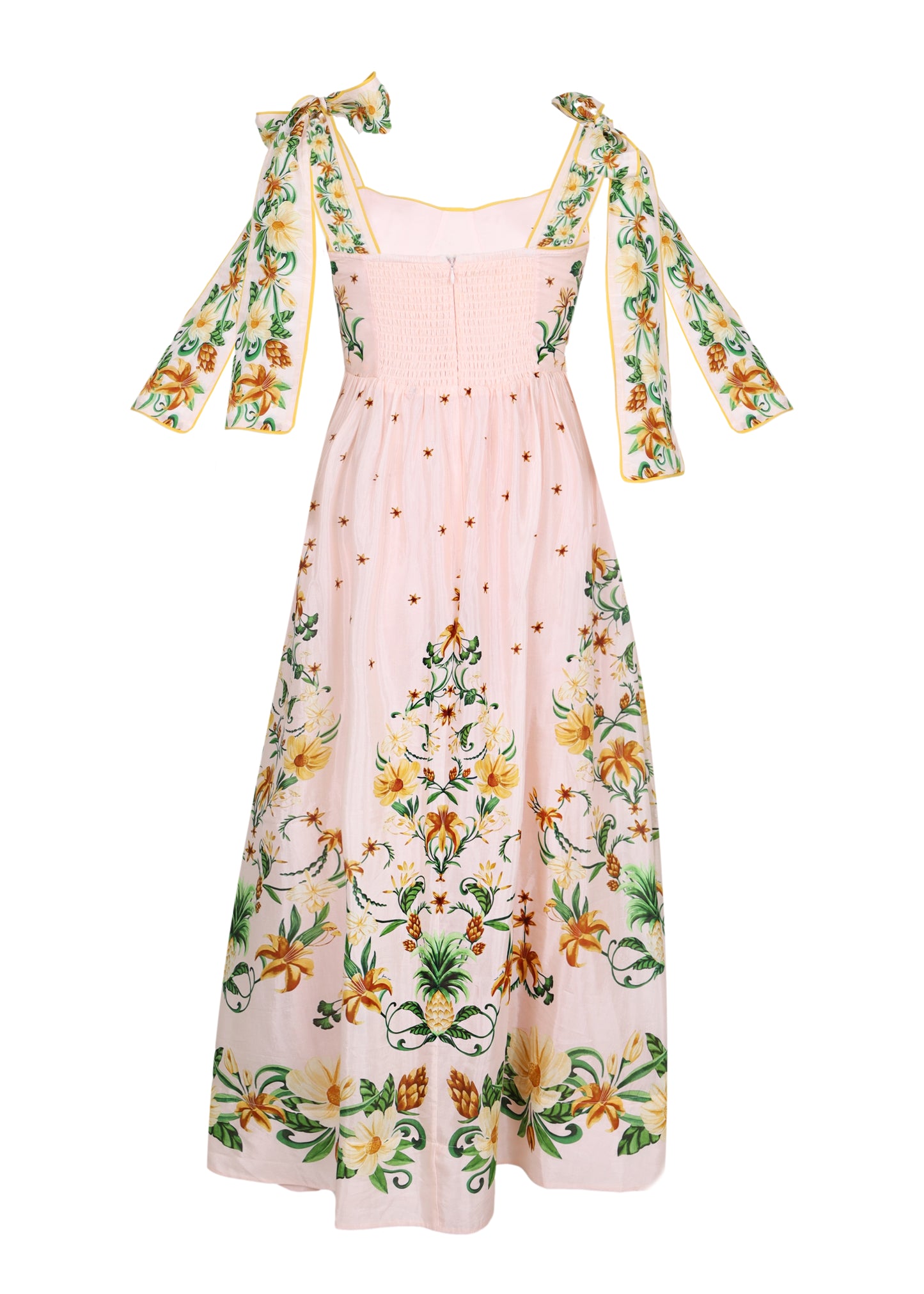 Load image into Gallery viewer, Botanical Beauty Pink Laces Midi Dress
