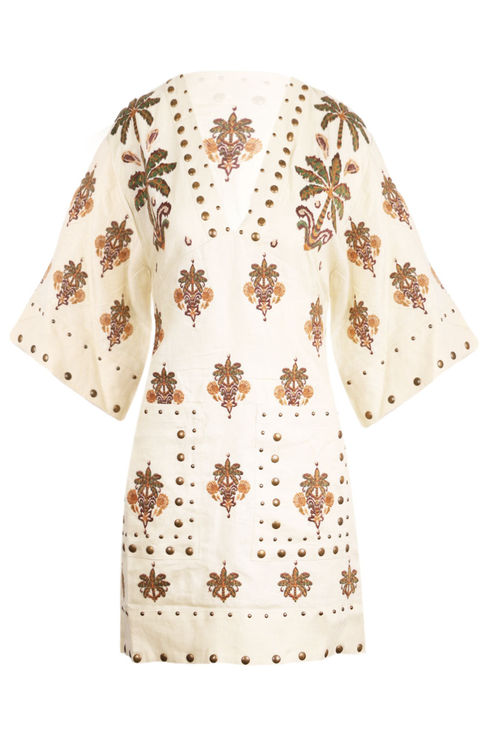 Load image into Gallery viewer, Coconut Tree Tapestry Tunic Mini Dress
