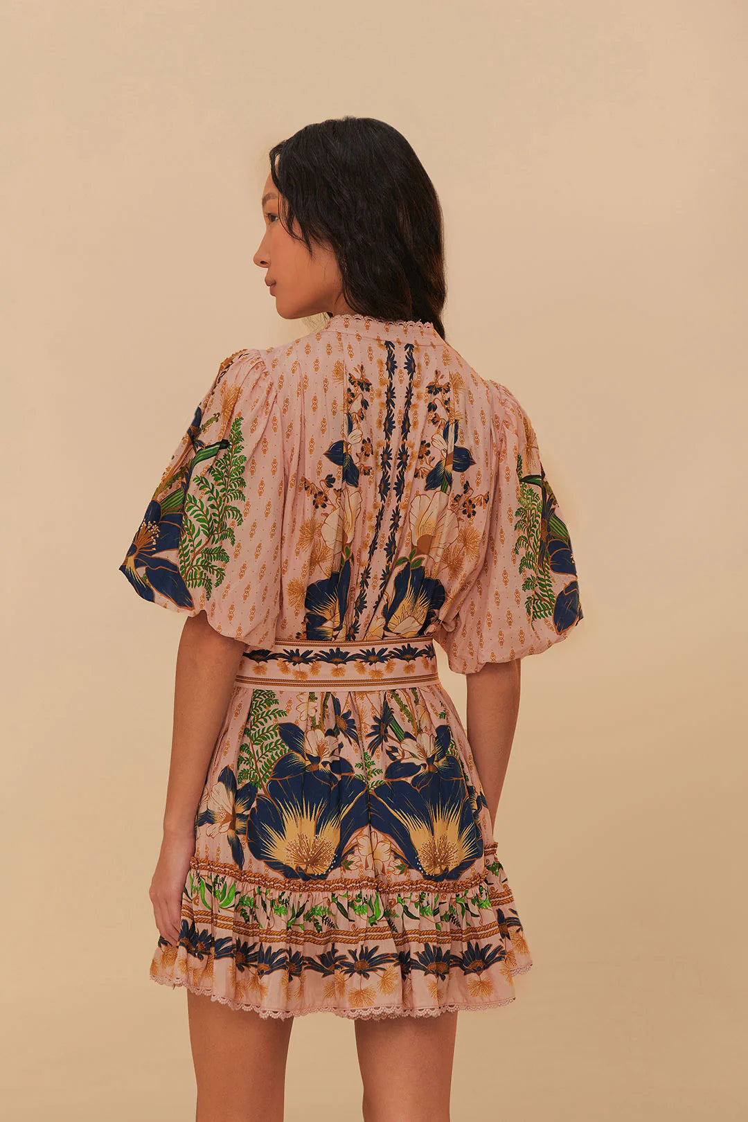 Load image into Gallery viewer, The Dream Garden Pink Mini Dress
