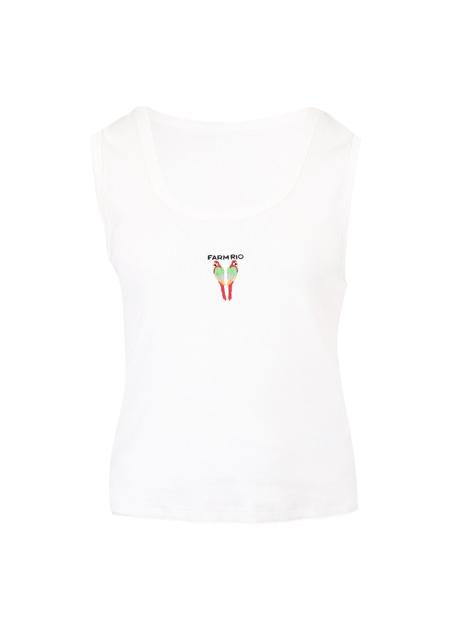 Load image into Gallery viewer, Embroidered Tank Top Off White

