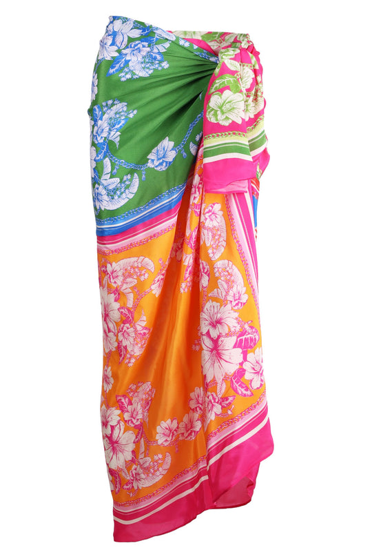 Floral Elegance Mixed Scarves Sarong