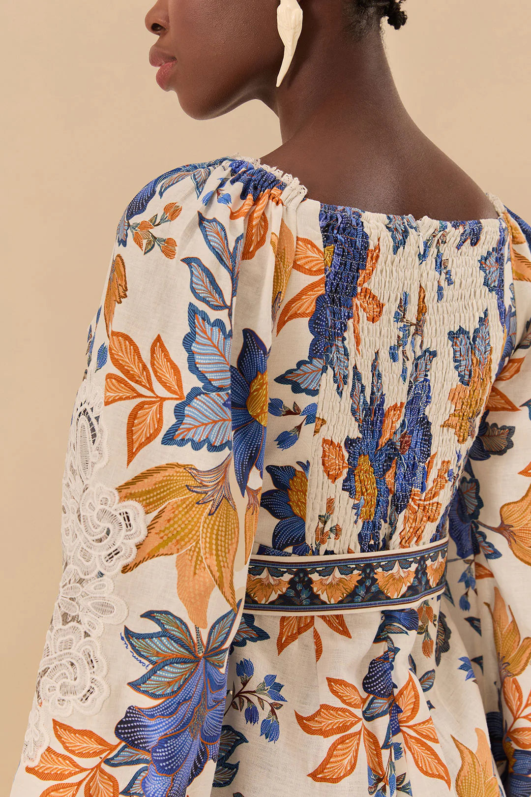 Load image into Gallery viewer, Off White Summer Flowers Romper
