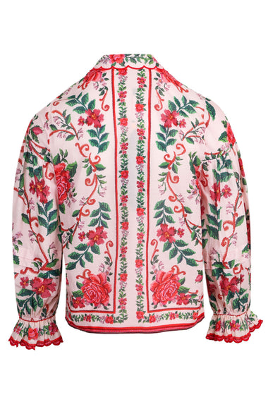 Flower Tapestry Pink Shirt