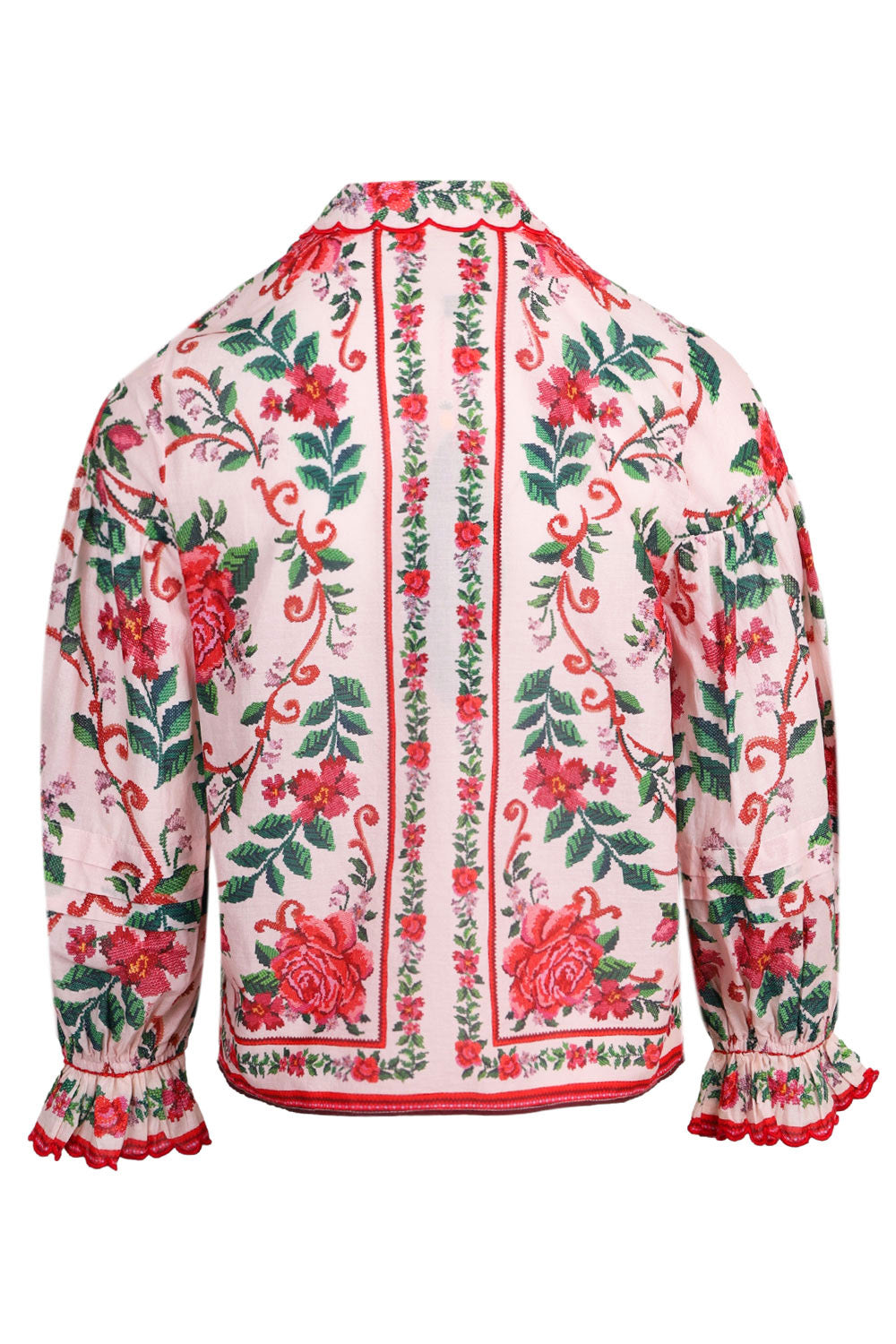 Load image into Gallery viewer, Flower Tapestry Pink Shirt
