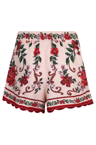 Flower Tapestry Pink Shorts