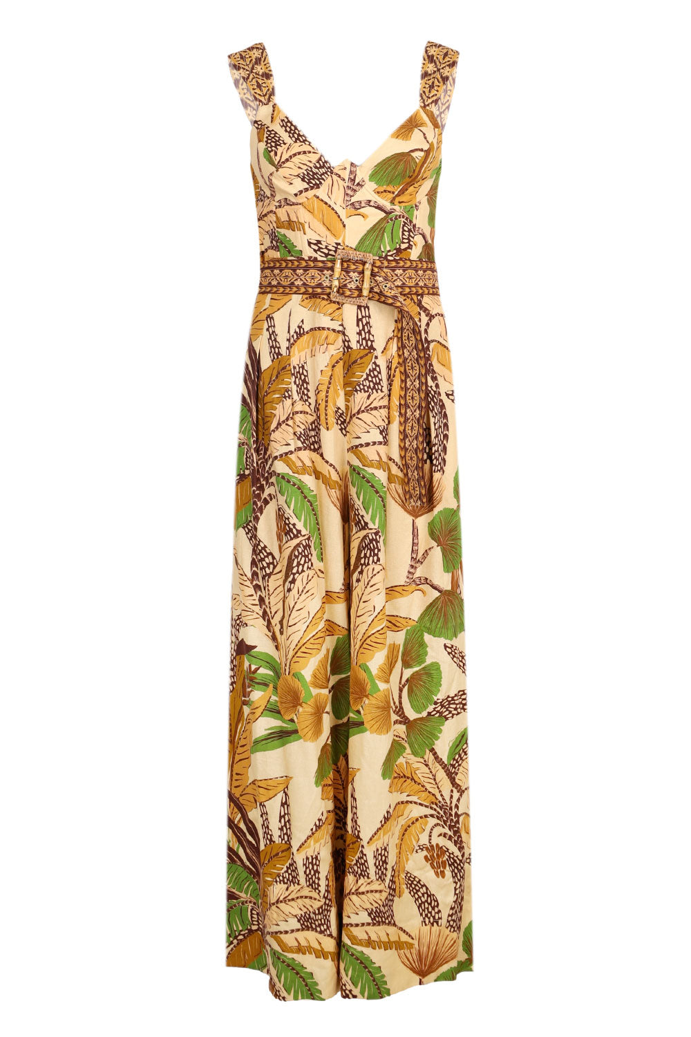 Load image into Gallery viewer, Foliage Sketch Sand Jumpsuit
