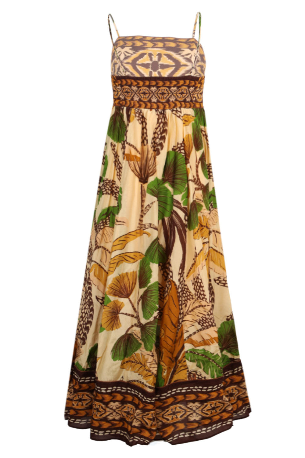 Load image into Gallery viewer, Foliage Sketch Sand Maxi Dress
