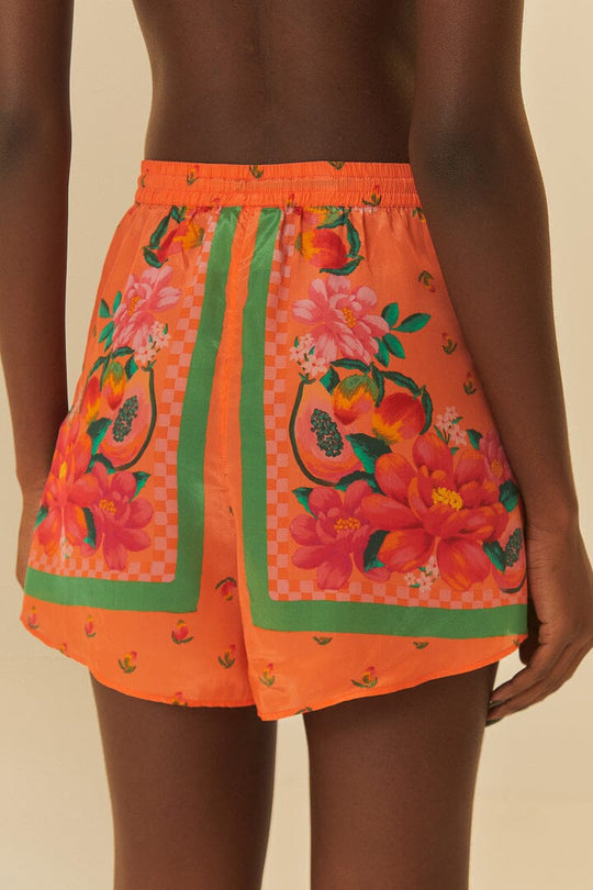 Fruit Garden Scarf Orange Shorts
