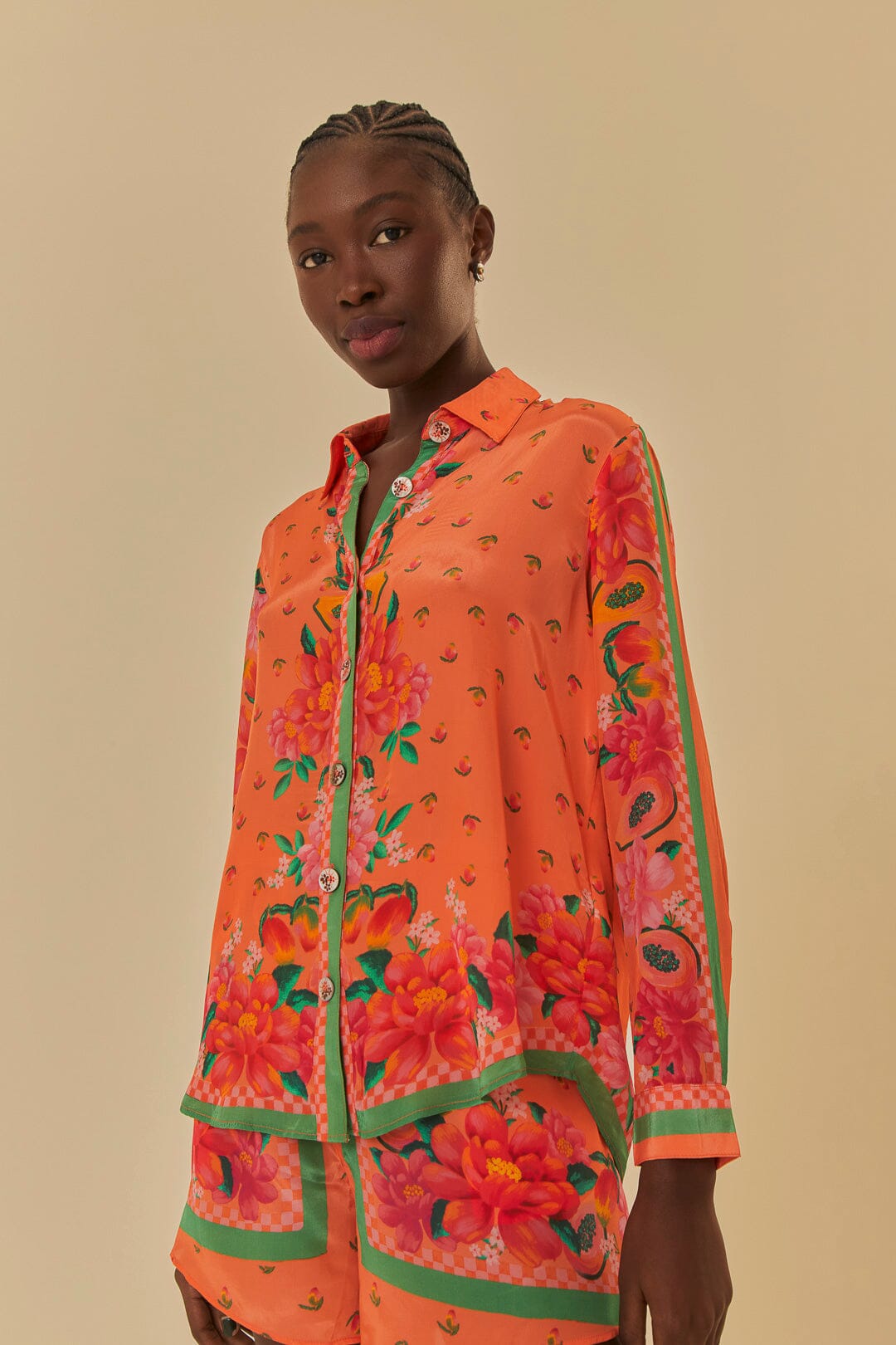 Load image into Gallery viewer, Fruit Garden Scarf Long Sleeved Shirt - Top
