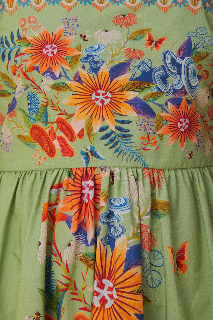 Bright Yard Green Mini Dress